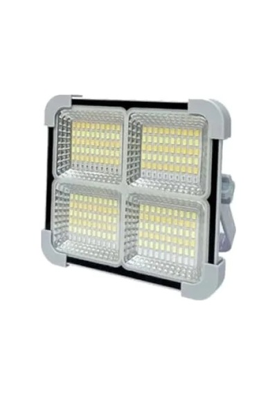 Güneş Enerjili Portatif Led Projektör, 200w Taşınabilir Sokak Aydınlatması Açık Lacivert
