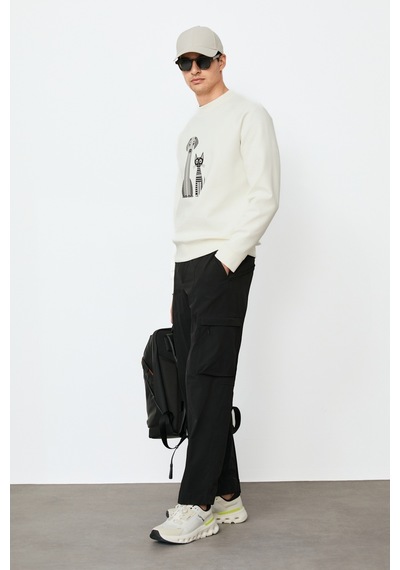 Lufian Alfred Erkek Sweatshirt 112030203 Ekru