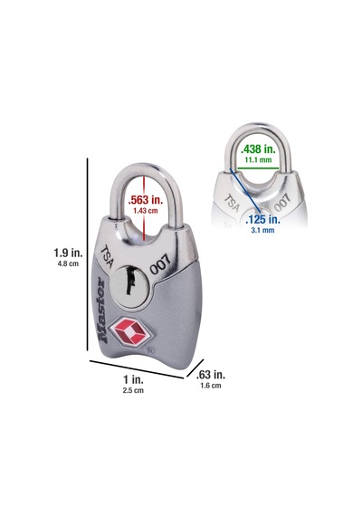 Master Lock 4689t Tsa Onaylı Kilitli Kilit, 2'li Paket, Çeşitli R Diğer