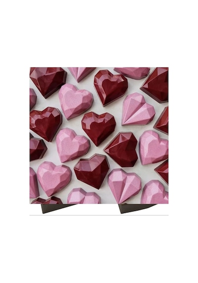 Ruby Çikolata Dolgulu Kalpli Sütlü Hediyelik Çikolata 750 Gr