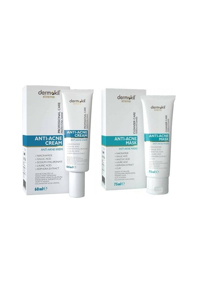 Dermokil Xtreme Akne Kremi 60 ML + Akne Maske Set 75 ML