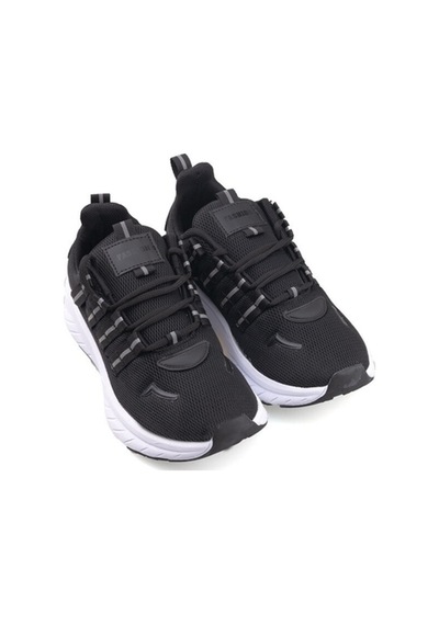 Mcdark Kadın Siyah Sneaker Hafif Çift Renkli Taban Siyah Beyaz