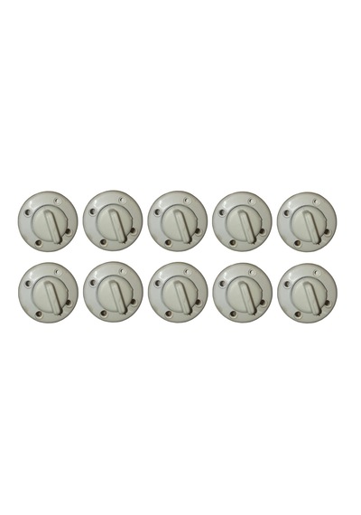 10 Adet Plastik Miçoz. Contalı. 1/2". Dış:25mm - İç:19mm