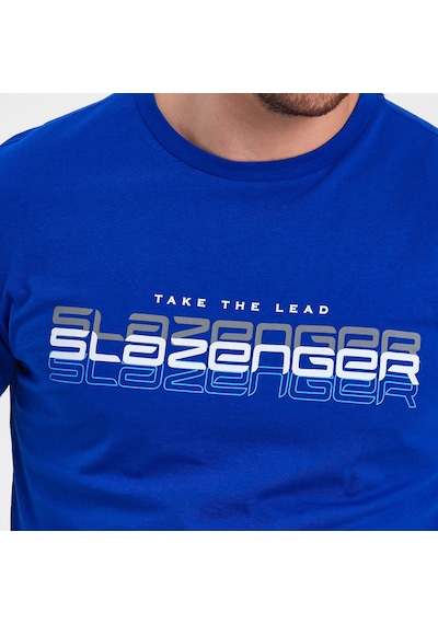 Slazenger PALLU I Erkek  Saks Mavi Tişört