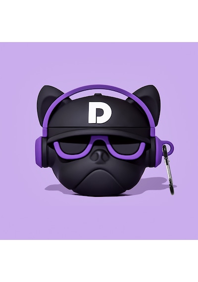 E2M Apple Uyumlu AirPods Pro Kılıf Star Bulldog Mor
