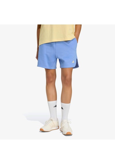 Adidas 3 Stripes Studio Polar Kadın Mavi Antrenman Şortu Hz0866