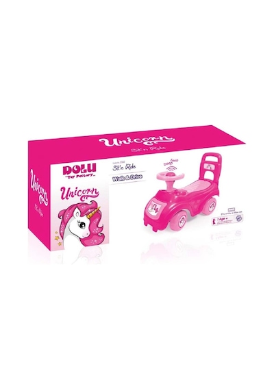 Dolu Unicorn Bingit Araba Pembe