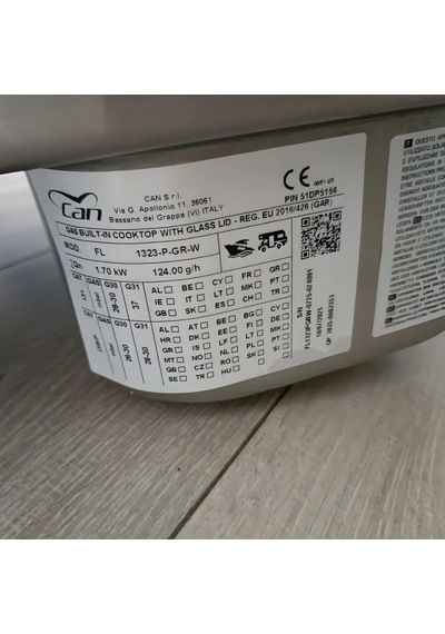 Can Fl1323 - Kapaklı Kombine Gömme Ocak Ve Evye Seti Tamperli Cam Sol Ocak - Sağ Evye - Minimalist Mutfakların Kurtarıcısı