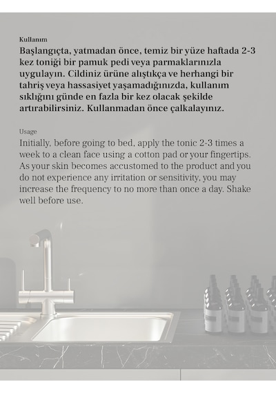 Hassas Hariç Tüm Cilt Tiplerine Uygun Ton Eşitleyici Ve Hassas Soyucu Aha Bha Tonik 100 Ml
