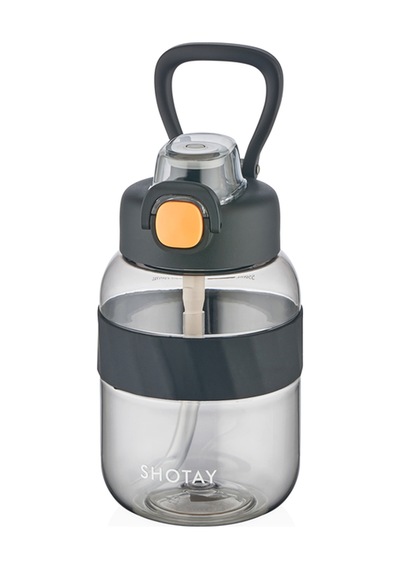 Shotay Pipetli Trıtan Matara Siyah 700 Ml.