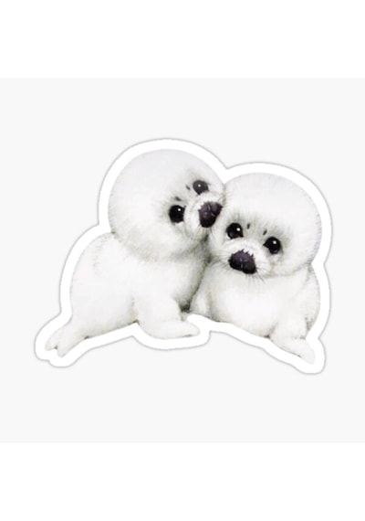 Ufak Bebek Deniz Aslan Araba Oto Sticker Etiket Renkli Z1