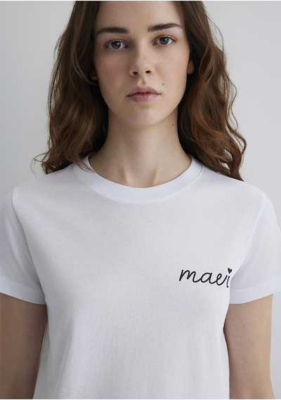 Mavi - Mavi Logo Baskılı Beyaz Tişört 1612962-620 Beyaz