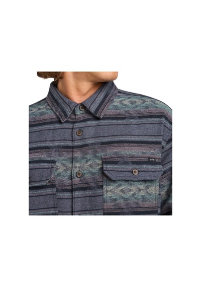 Bıllabong Billabong Offshore Jacquard Flannel Erkek Mavi Gömlek 4882 Mavi