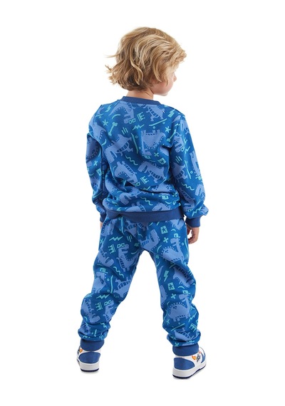 Denokids Dino Park Erkek Çocuk Eşofman Takım Renkli Çok Renkli