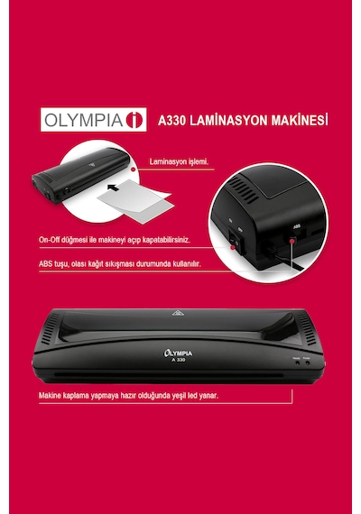 Olympia A330S 4 In 1 A3 Set Laminasyon Makinesi