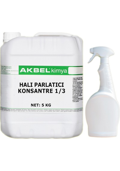 Akbel Halı Parlatıcı Konsantre 5 KG + Uygulama Spreyi