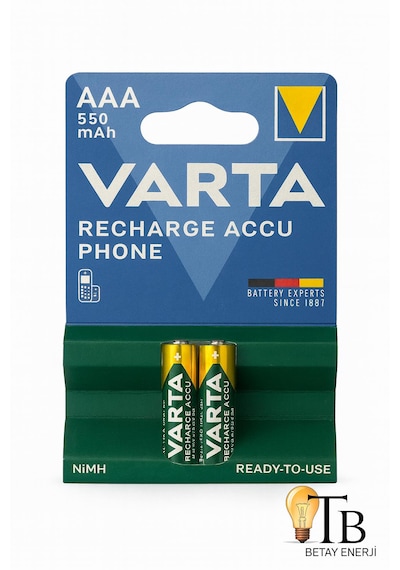 Varta Aaa 550 Mah Şarj Edilebilir Pil