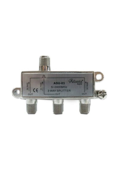 Asu-03 1/3 3lü Uydu Bölücü Splitter 5-2400 Mhz