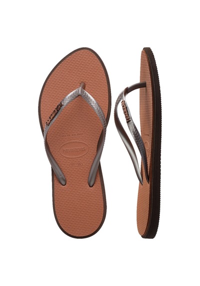 Havaianas Slim Point Kadın Plaj Terliği 4149584 Kahverengi