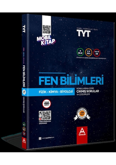 TYT Fen Bilimleri Konularına Ve Zorluk Seviyelerine Göre Çıkmış Sorular -  A Yayınları