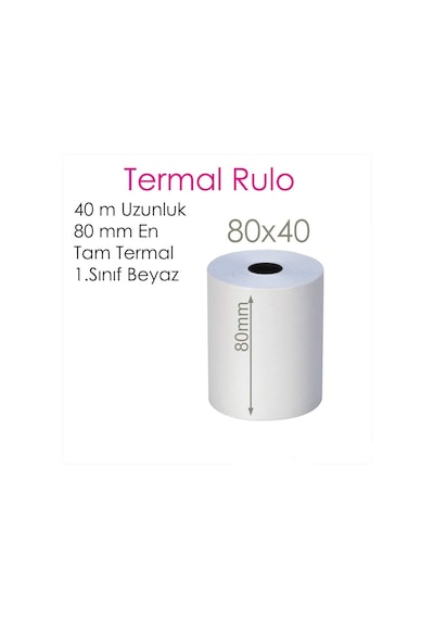 Emba 80 x 40 Termal Adisyon Rulosu 10 Rulo
