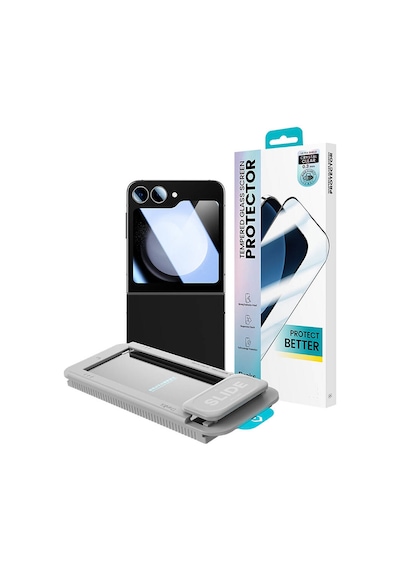 Galaxy Z Flip 6 Uyumlu Benks Ultra Shield Ekran Koruyucu Uygulama Aparatlı