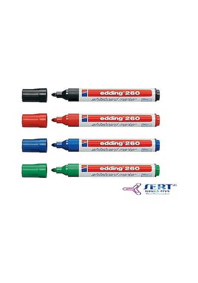 Edding 260 4Lü Beyaz Yazı Tahtası Kalemi