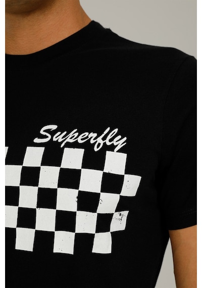 Superfly 22540-Men Tshırt Black Wh Beyaz Erkek Kısa Kol T-Shirt Çok Renkli