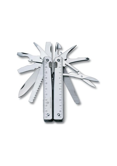 Victorinox Swisstool X Plus Penseli Kamp Çakı 3.0339.L Deri Kılıflı Çok Renkli