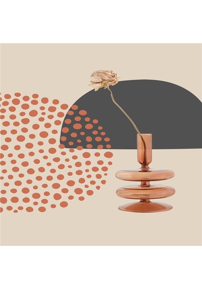 Soyut Çiçek Yaprak Ve Objeler Doğal Taş Bardak Altlığı 4'lü Set - Natural Stone Coasters - Taş Çok Renkli