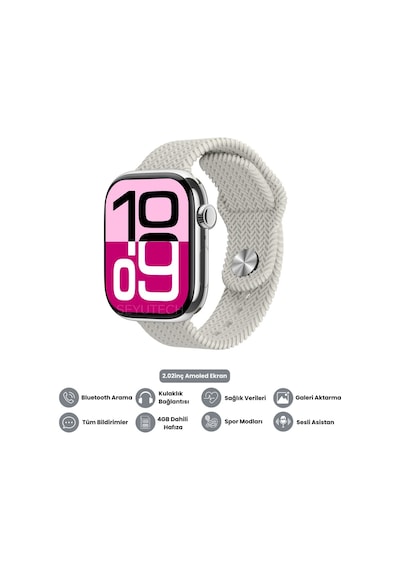 Harvox Hk 11 Pro Max Amoled Akıllı Saat Iphone Ve Android Tüm Telefonlara Uyumlu 46 Mm Gümüş