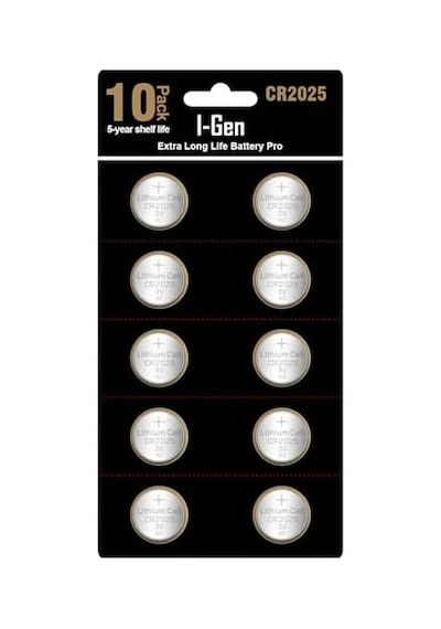 I-gen Cr2025 Pil 10'lu Paket Lityum Düğme Pil 3v 2025