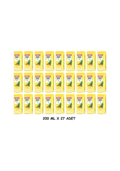 Dimes Ananas Aromalı İçecek İçecek 200 Ml X 27 Adet