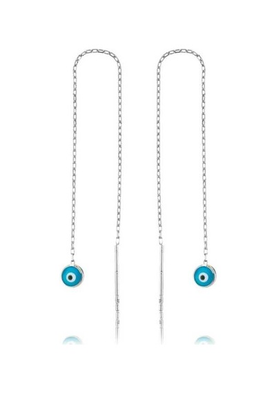 Gumush Gümüş Nazar Zincirli Küpe N11.45460