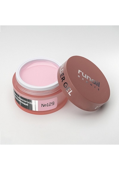 Runail Expert Protez Tırnak Jeli Uv Gel Nude Pembe Parıltı 15gr. 129