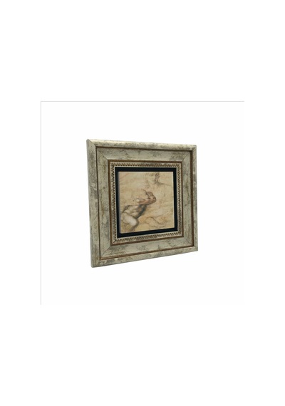 Eskiz Çizim Leonardo Da Vinci Baskılı Taş Tablo 20x20