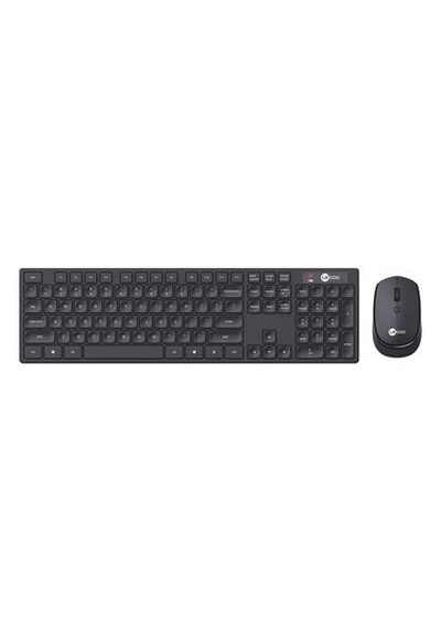 Lenovo Lecoo Km2001 Kablosuz Siyah Türkçe Q Klavye & Mouse Set