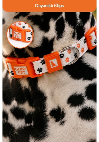 Köpekler İçin Dayanıklı Ve Güvenli, Desenli Boyun Tasması 25mm Pati