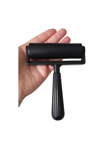 Kauçuk Silindir Baskı Rulosu Siyah 10cm, Baskı Silindiri, Kauçuk Rulo, Baskı, Duvar Kağıdı