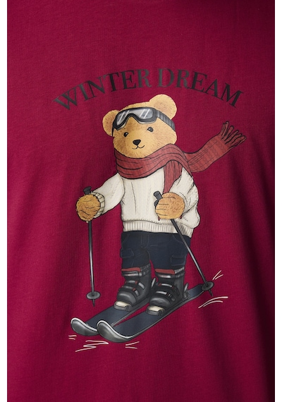 Penti Erkek Ski Dream Ayı Desenli Pantolon Uzun Kollu Pijama Takımı Çok Renkli