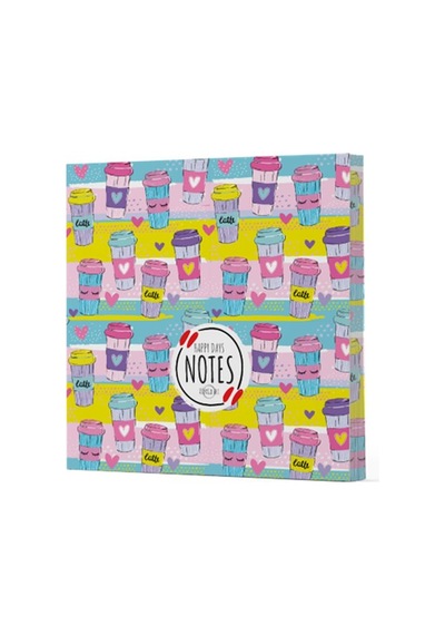 Kahve 10 - Çizgisiz Yan Boyamalı Defter Diğer