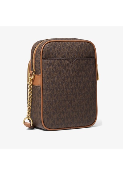 Michael Kors Jet Set Travel Kadın Logolu Çapraz Omuz Çantası 35f1gtvc2b Kahverengi