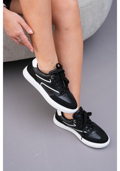 Zitan Spor Ayakkabı Sneaker Siyah Beyaz