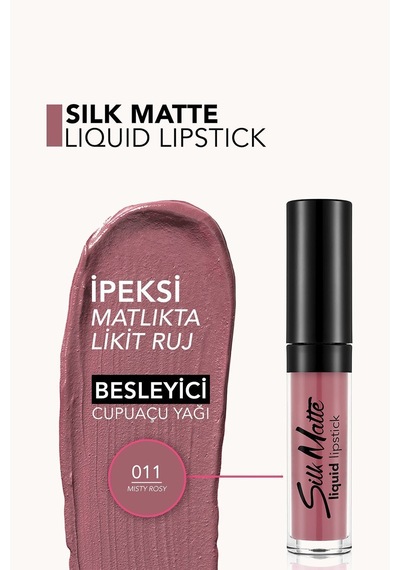 Flormar Silk Matte Kurutmayan Likit Mat Ruj 011 Misty Rosy