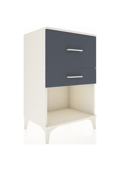 Hyperion Komodin 2 Çekmeceli 60x44x96 Aytaşı-antrasit Aytaşı
