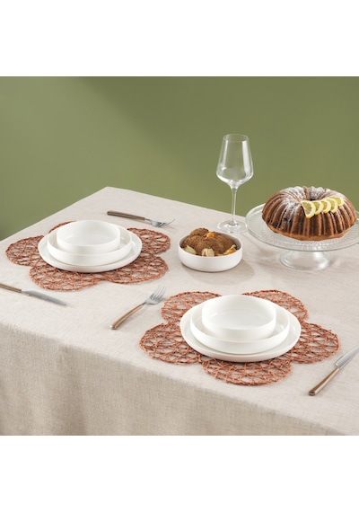 Karaca Home Daisy Amerikan Servisi 2'li Set Turuncu
