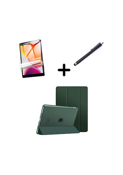 Apple Uyumlu iPad Mini 1 2 3 Kılıf Set PU Deri Smart Tablet Kilifi Ekran Koruyucu + Kalem
