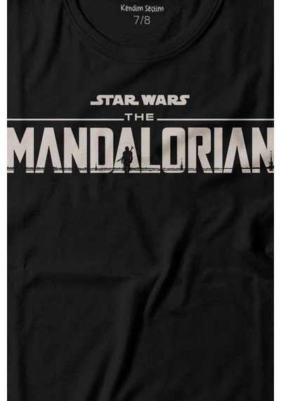 Kendim Seçtim The Mandalorian Bebek Yoda Tasarımı Star Wars Baskılı Tişört Çocuk T-shirt 001