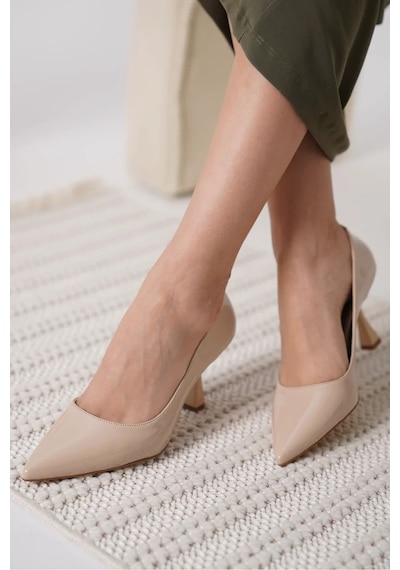 Trendella Nude Rugan Kadın Stiletto Tr18ms01b Siyah