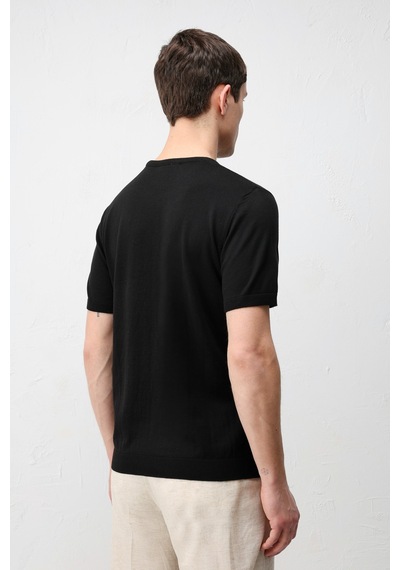 Antioch Comfort Slim Triko T-shirt Siyah